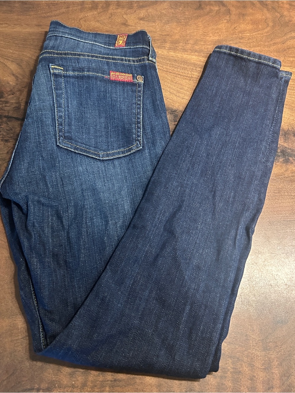 7 for All Mankind The Skinny High Waist Ankle Jean